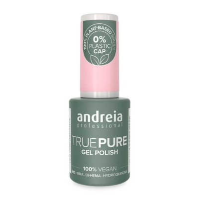 Frasco de verniz gel verde Andreia Professional com tampa rosa