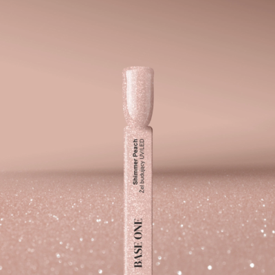 Tubo de brilho labial cor de pêssego brilhante BASE ONE