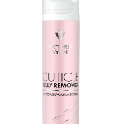 Frasco rosa de Cuticle Jelly Remover da Victoria Vynn com tampa transparente