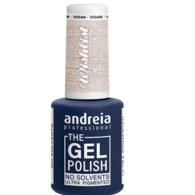 Frasco de verniz gel azul escuro Andreia Professional