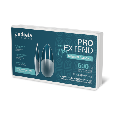 Caixa de extensões de unhas Andreia Professional Pro Extend Medium Almond