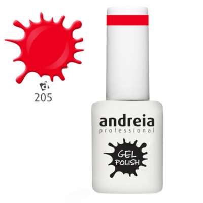 Verniz gel de unhas Andreia Professional cor vermelha código 205