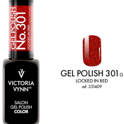 Verniz gel vermelho com glitter Victoria Vynn