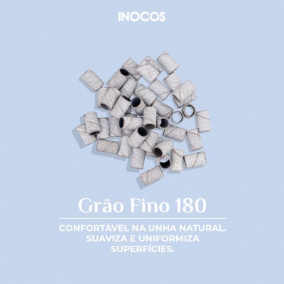 Lixas cilíndricas para unhas Grão Fino 180 da Inocos