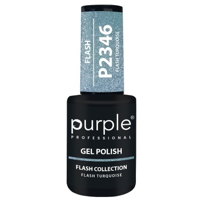 Frasco de verniz gel Purple Professional Flash Turquoise