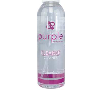 Frasco transparente de spray purple professional cleaner