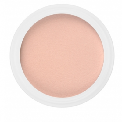 Pote branco com creme rosa claro