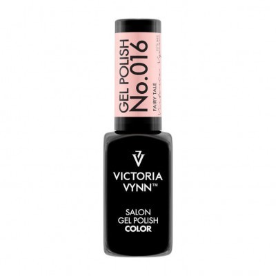 Verniz gel para unhas Victoria Vynn com rótulo preto e etiqueta rosa na tampa