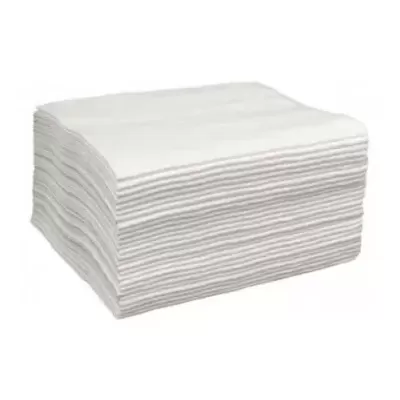 Maço grosso de lenços de papel brancos