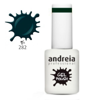 Esmalte gel preto verde escuro andreia professional, número 282