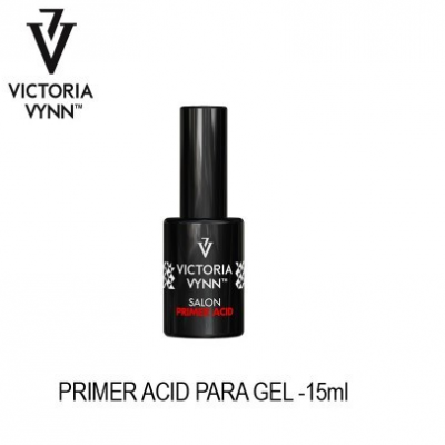 Frasco preto de primer acid para gel Victoria Vynn 15ml