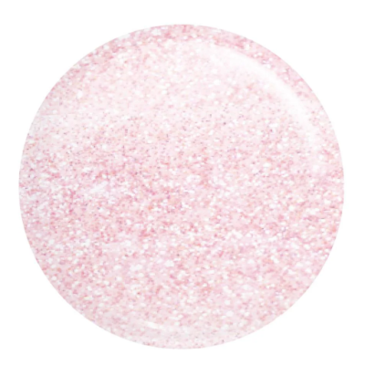 Esmalte rosa com glitter prateado