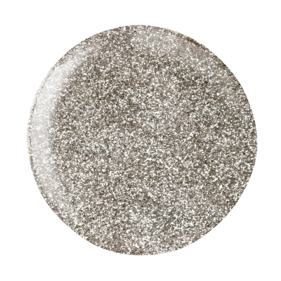 Superfície circular com glitter prateado brilhante