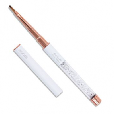 Lima de unhas com cristais e detalhes dourados