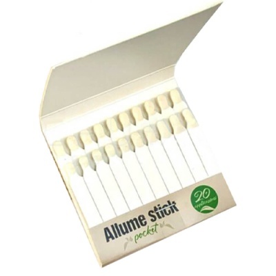 Caixa aberta de palitos de fósforo Allume Stick pocket com 20 unidades