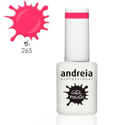 Frasco de verniz gel rosa Andreia Professional com código 265