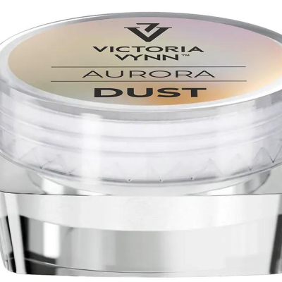 Frasco plástico transparente com pó cosmético Victoria Wynn Aurora Dust