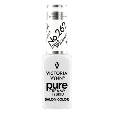 Frasco branco de verniz para unhas Victoria Vynn Pure Creamy Hybrid Nº 262