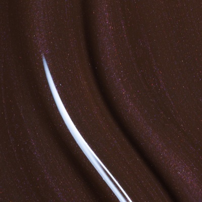 Tecido castanho escuro brilhante com linha curva branca