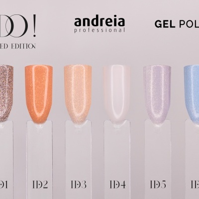Amostras de verniz gel colorido I DO! Limited Edition com seis cores diferentes