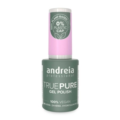Frasco de verniz gel para unhas Andreia True Pure com tampa rosa