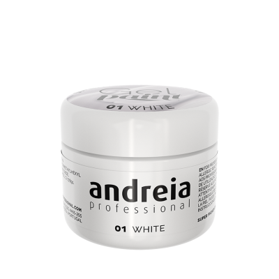 Frasco branco do produto andreia professional 01 WHITE