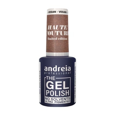 Frasco de verniz de unhas gel azul escuro da Andreia Professional com embalagem que indica edição limitada e vegan