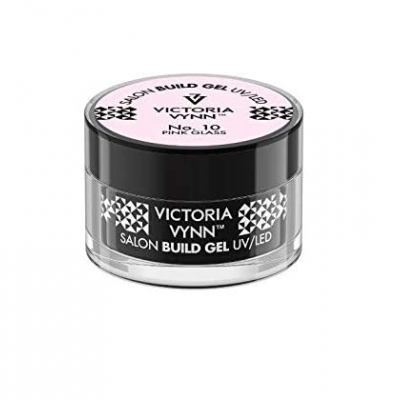 Frasco pequeno de gel para unhas Victoria Vynn com tampa preta e etiqueta rosa