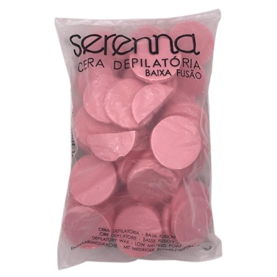 Pacote de discos de cera depilatória rosa Serenna
