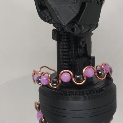 Pulseira&#x20;de&#x20;cobre&#x20;com&#x20;Hematite&#x20;e&#x20;Ametista