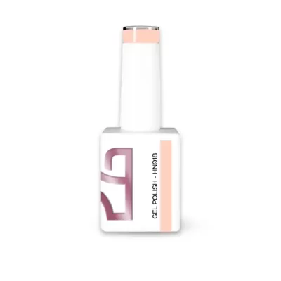 Frasco branco de verniz gel para unhas com tampa e texto GEL POLISH - HN918
