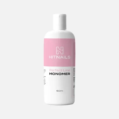 Frasco HIT NAILS Perfect Line MONOMER 150ml para unhas