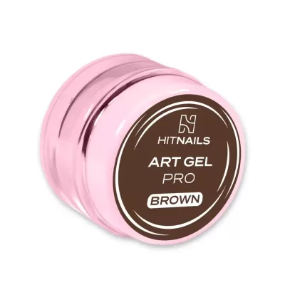 Frasco rosa de gel para unhas Hitnails Art Gel Pro Brown