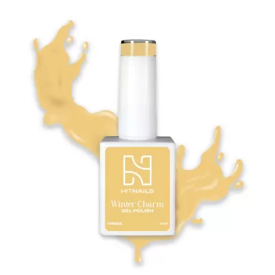 Frasco de verniz gel para unhas bege claro HITNAILS Winter Charm