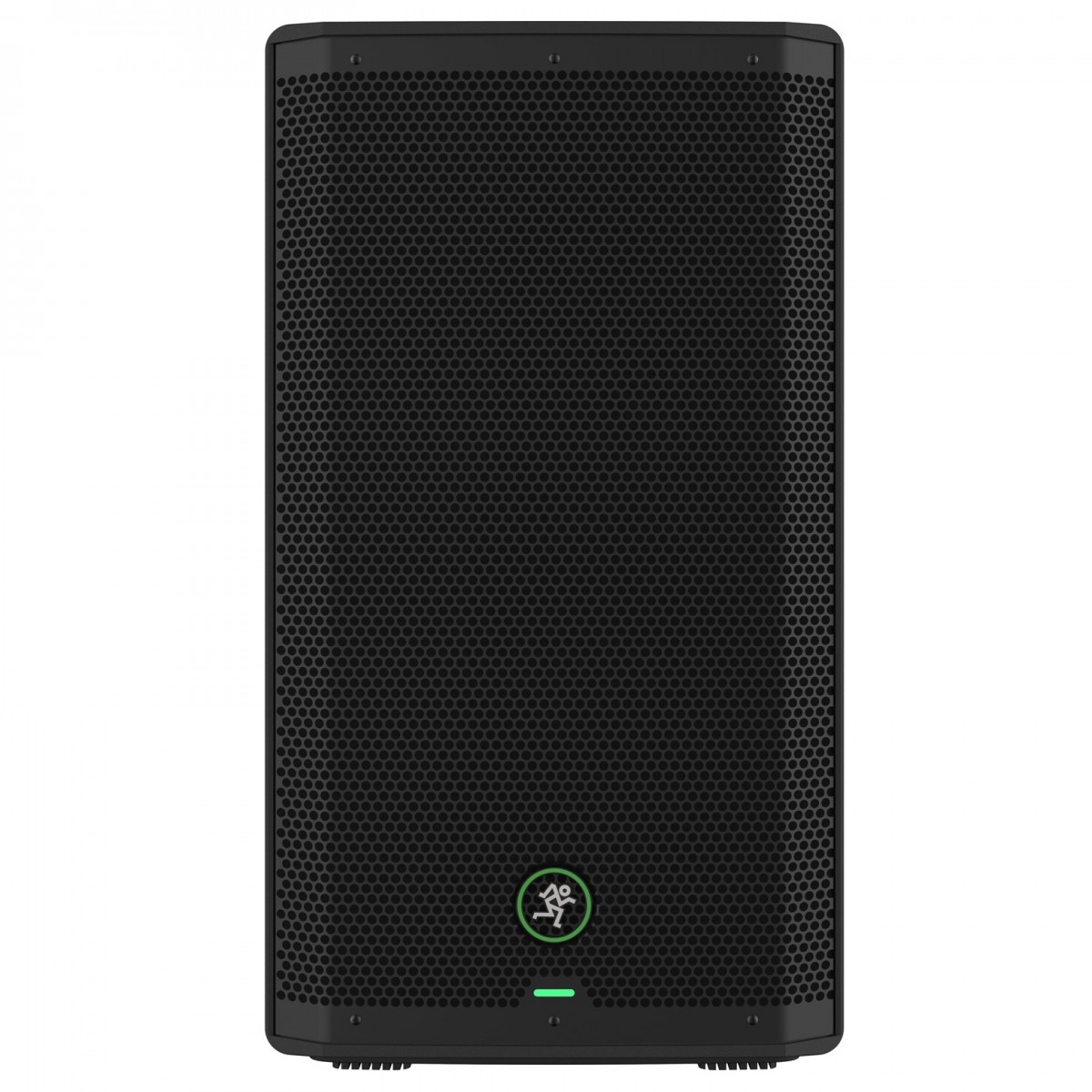 Mackie Thrash212 GO Coluna Portátil de Bateria Até 10H Coluna de som preta com grelha perfurada e logótipo verde