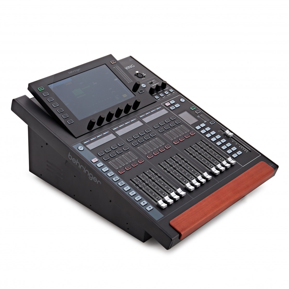 Behringer Wing Compact Mesa de mistura digital Behringer VING com ecrã e controles variados