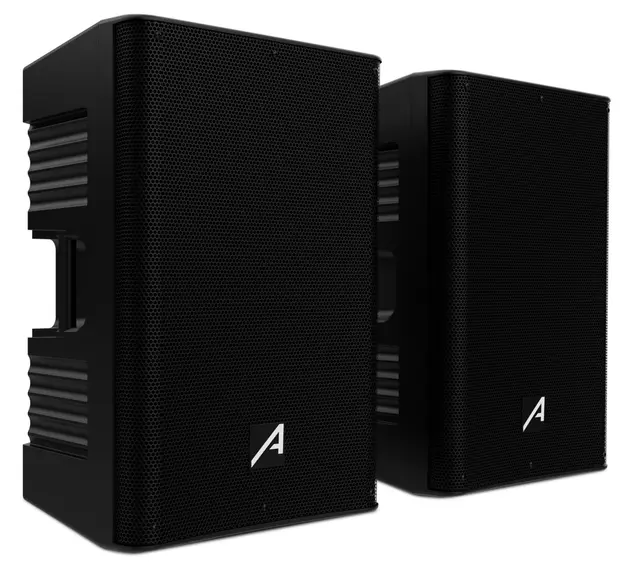 COLUNAS AUDIBAX FREEPORT 212 SET 12 Bluetooth, 400 W + 400 W (PAR) Colunas acústicas pretas com grelha metálica e logótipo branco