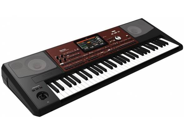 Korg PA-700 Teclado Arranger Teclado musical Korg preto e vermelho com 61 teclas e altifalantes integrados