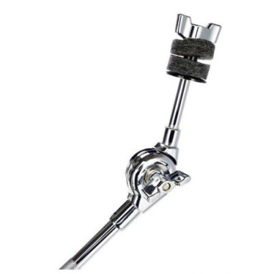 Suporte de prato de bateria em metal cromado com ajuste regulável