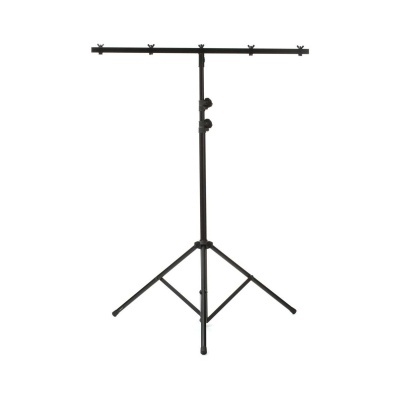 Tripé preto ajustável com base tripla