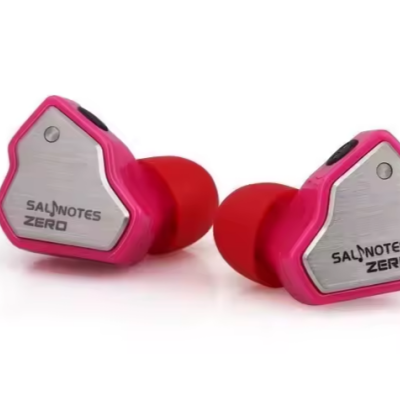 Auscultadores intra-auriculares SALNOTES ZERO em rosa e vermelho