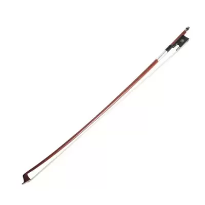 Arco de violino de madeira castanha e crina branca