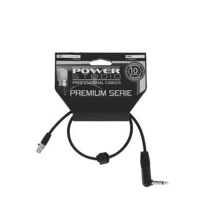 Cabo profissional Power Studio Premium Serie com conectores e embalagem preta