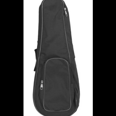Capa preta para ukulele com bolso frontal