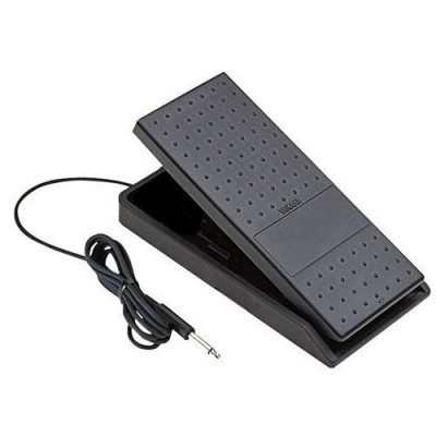 Pedal de expressão preto com cabo e conector jack