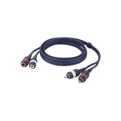 cabo de áudio com conectores RCA preto e vermelho