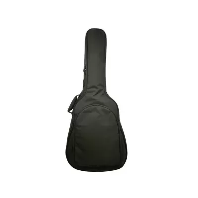 Capa preta para guitarra com bolso frontal e alça de transporte