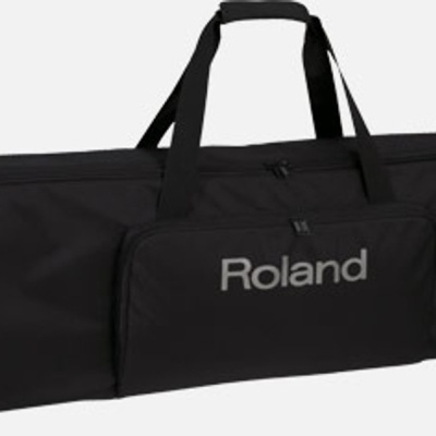 Bolsa de transporte preta para teclado com logótipo Roland