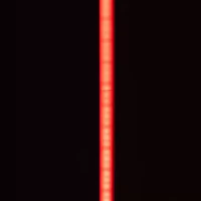 Luz vertical LED vermelha com base preta