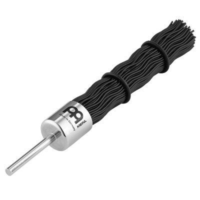 Pente para percussão com cerdas pretas e cabo metálico